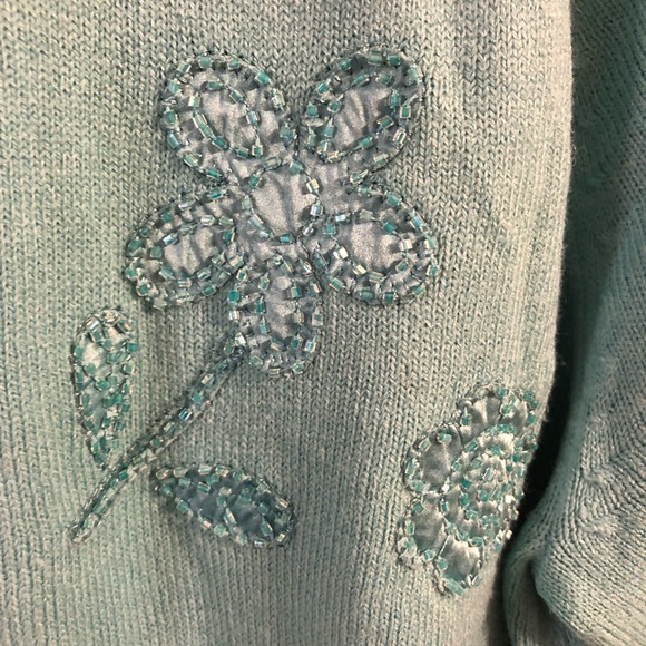 Josephine Chaus Sequin Cardigan-L - Picture 2 of 6